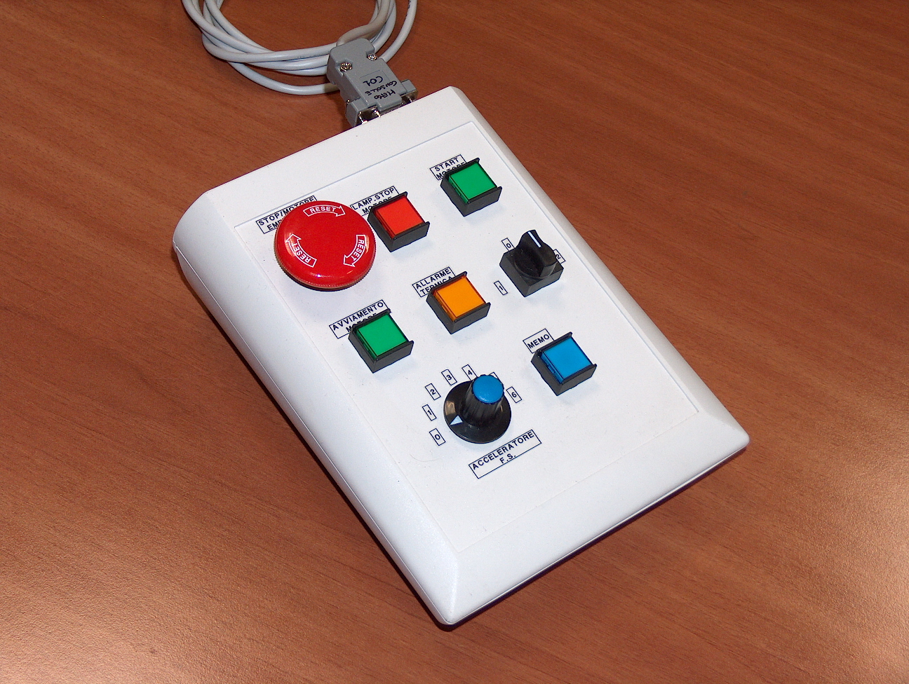 Consolă mini pentru comanda frânei hidraulice